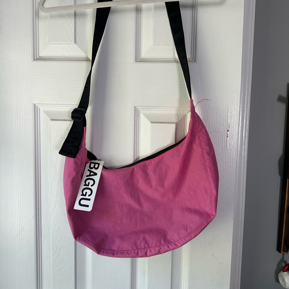 Baggu Pink Slouchy Shoulder Bag